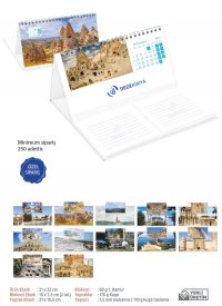 DT-52 Masa Takvimli Piramit (Özel Sipariş)