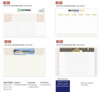 Kod: 61 Masa Sümeni Haftalık (Büyük Boy: 48x33 Cm)